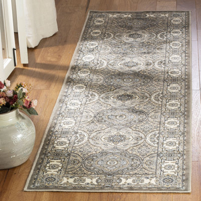 Tapis oriental à motif de viscose Carolus