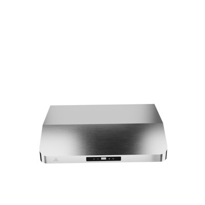 BRUNSTAG 30-Inch 600 CFM 4-Speed Stainless Steel Under Cabinet Convertible Residential Range Hood with LED Lamp