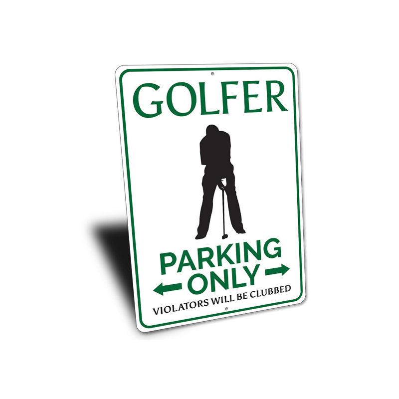 Panneau de golf en aluminium, H 18 po x l 12 po x P 0,06 po