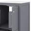 Meuble-lavabo 48 po avec lavabo encastré intégré, tiroir divisé et tablette à double couche-677340082
