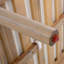 Canapé d'extérieur en bois avec cordage et coussins