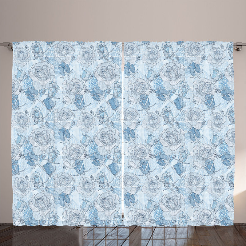 Semi Sheer Curtain Pair