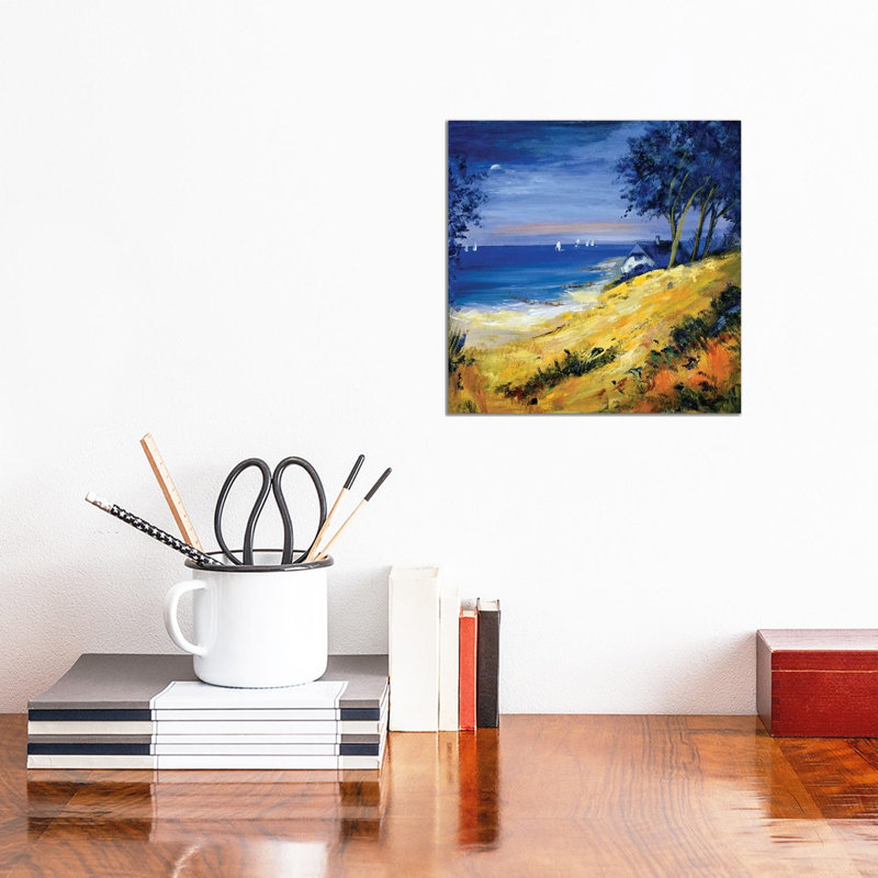 The Sea And Home by Katharina Schöttler - Wrapped Canvas Painting, 30.48 cm H x 30.48 cm W