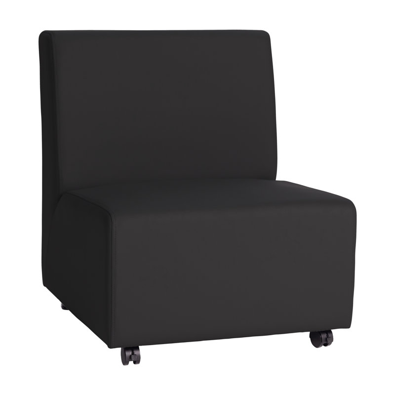 Fauteuil mobile rembourré Pro Series - noir, Noir