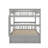 Full Over Full Bunk Bed With Drawers, Convertible Beds-800737859