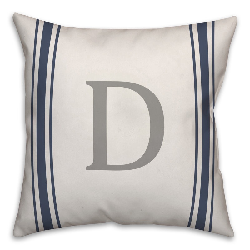 Reversible Throw Pillow, D