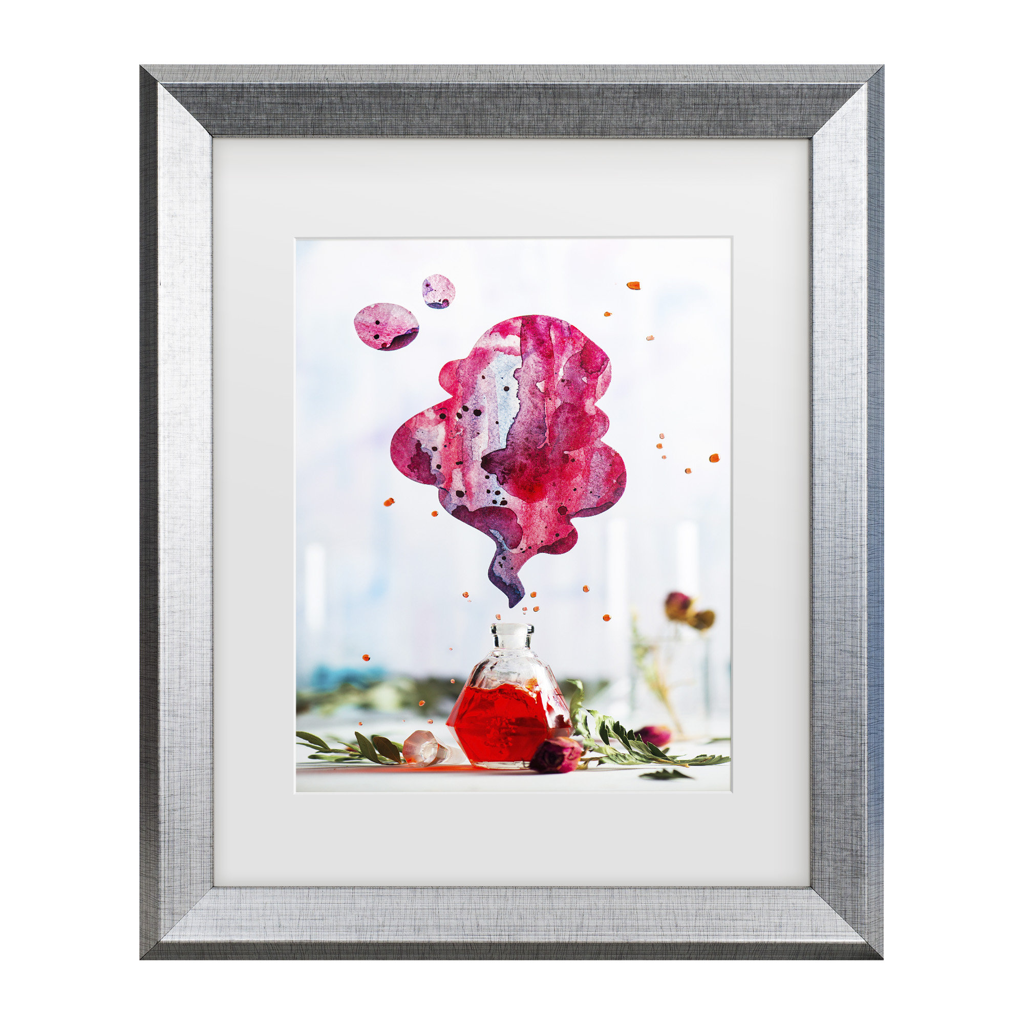 Ebern Designs Bolog Dina Belenko Summer Perfume Matted Framed Art | Wayfair