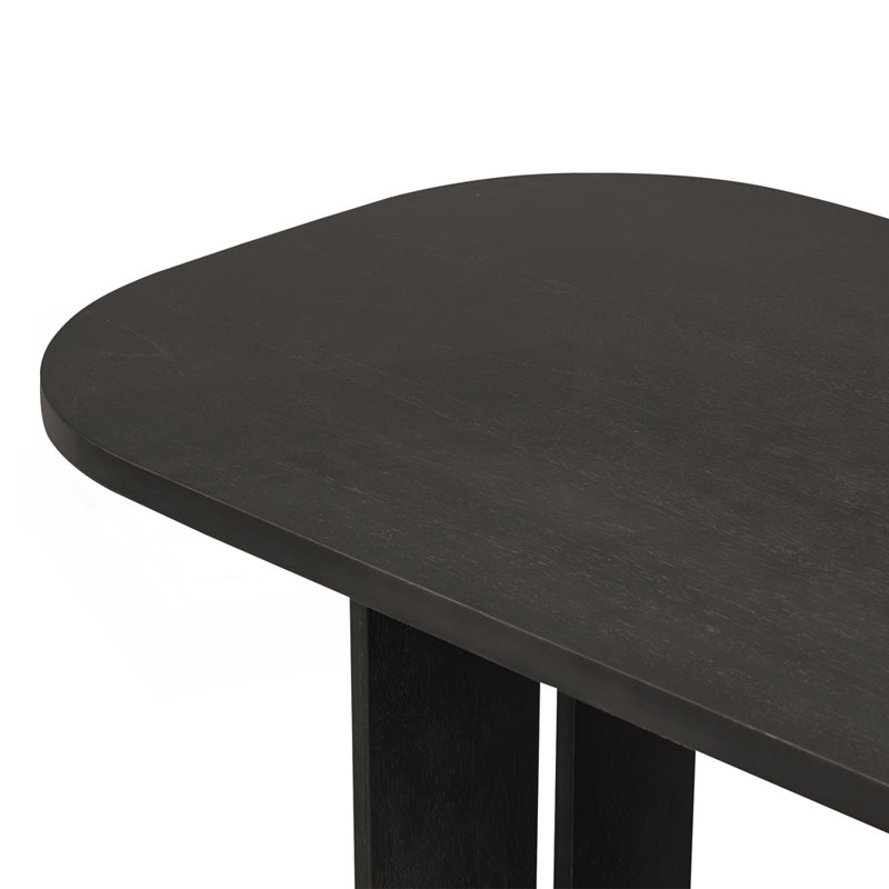 6-Piece Upholstered Rectangular Dining Room Table Set with Bench, Espresso