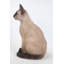 Statue de chat siamois assis