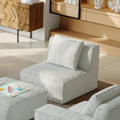 Canapé modulaire Belfin, canapé convertible en bloc de tofu Belfin