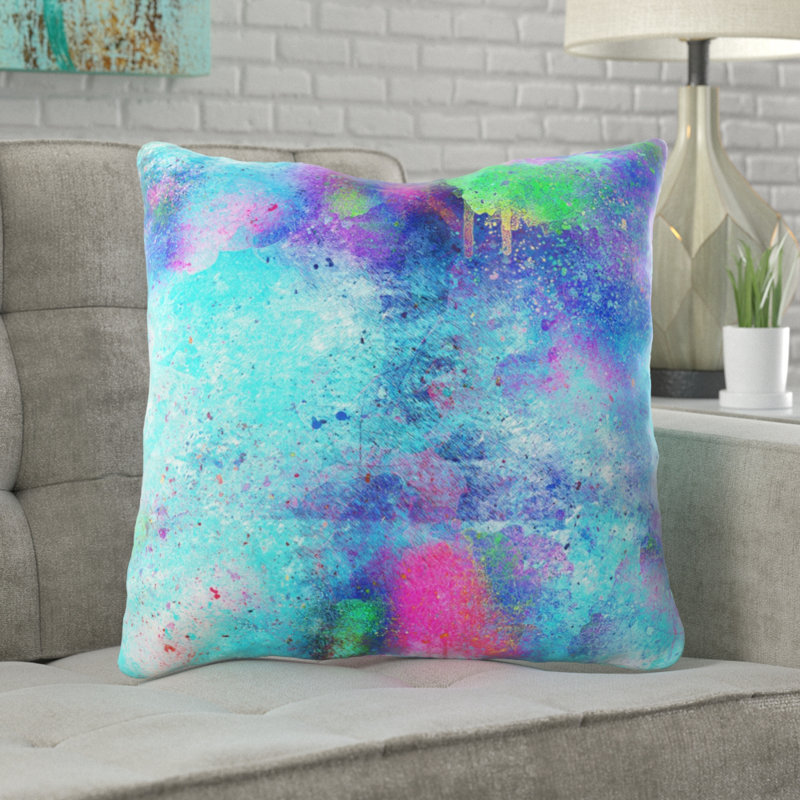 Coussin décoratif Bonita, Microsuède, Intérieur