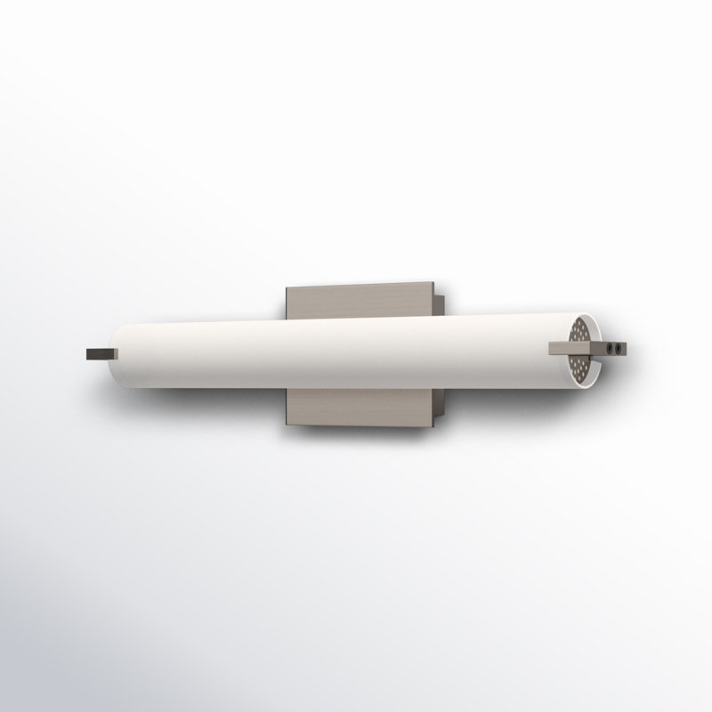 Bradson Aluminum Flush Mounted Sconce, Brushed Nickel, LED