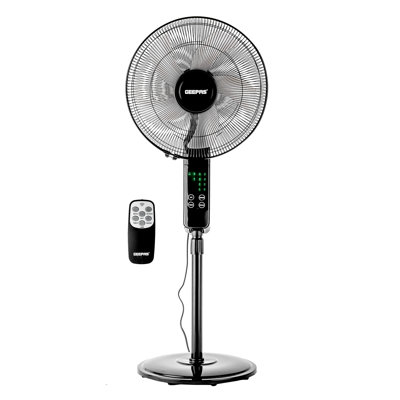 GEEPAS 16'' 60W Pedestal Fan with Remote Control