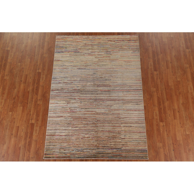 Tapis rayé Gabbeh 6 x 8