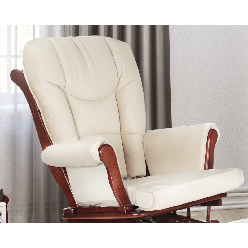 Sleigh Glider Chair Seat/Back/Arm Cushion, Beige