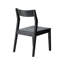 Ensemble de 2 chaises de salle à manger Morven, une chaise de cuisine Windsor en bois massif avec dossier angulaire et design incurvé, structure en bois franc renforcé, finition noire ébène.-892107464