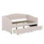 Twin Size Upholstered Daybed With Two Drawers-1007061137