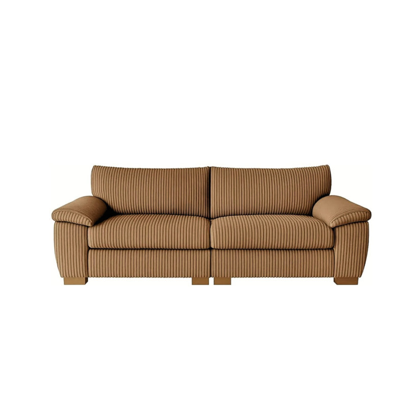 2 Seater Corduroy Sofa, Beige