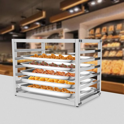 OUKANING 6-layer Stainless Steel Baking Pan Tray Rack 