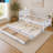 Modern Twin Size Platform Bed with Trundle and Drawers-751320280