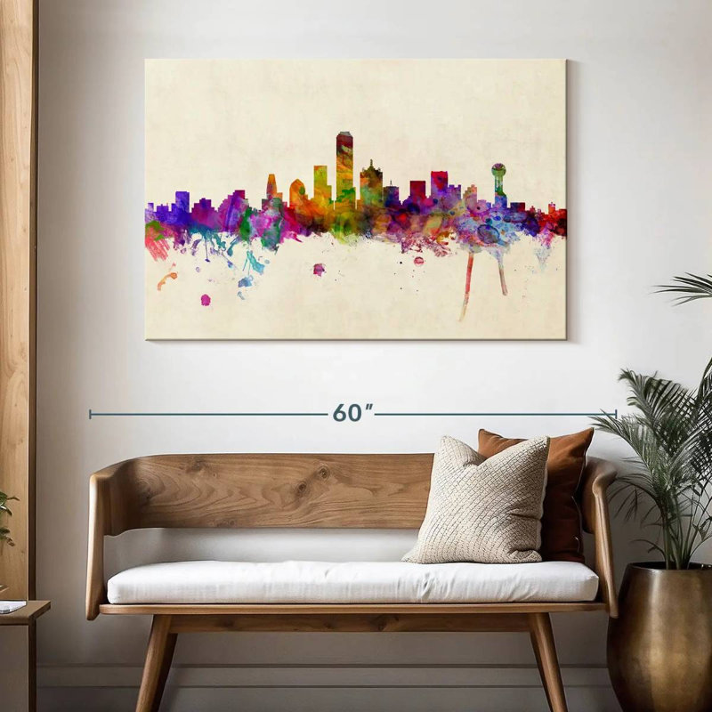 Sireci Dallas Texas Skyline III, 32" H x 48" W