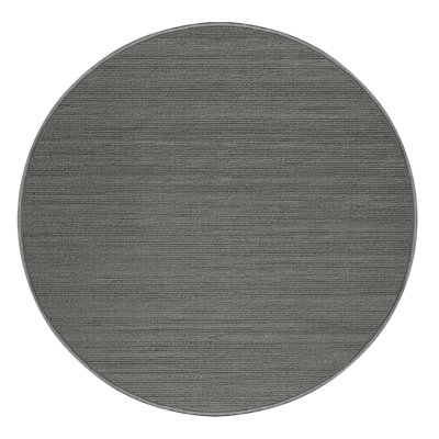 Machine Washable Solid Gray Area Rug