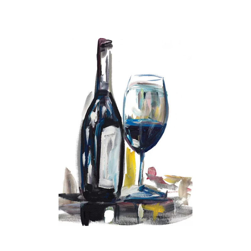 Time For Wine I by Andy Beauchamp - Painting on Canvas, Wrapped Canvas, 101.6 cm H x 66.04 cm W x 1.91 cm D