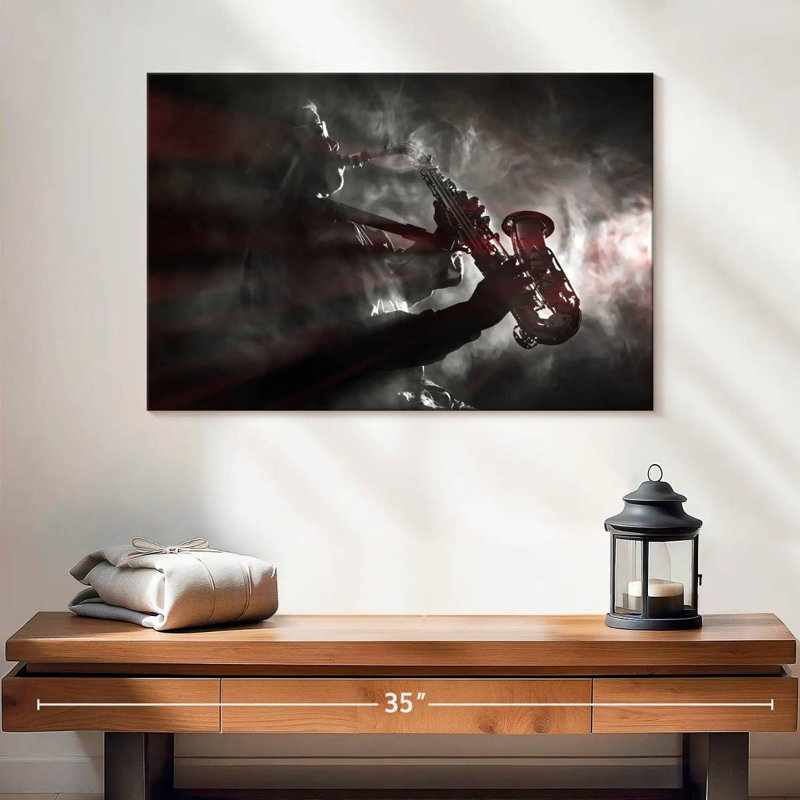 Abarca, musicien de jazz afro-américain, H 8 po x l 12 po