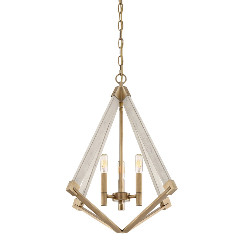 Lustre géométrique à 4 lumières de style bougie Loper, 3
