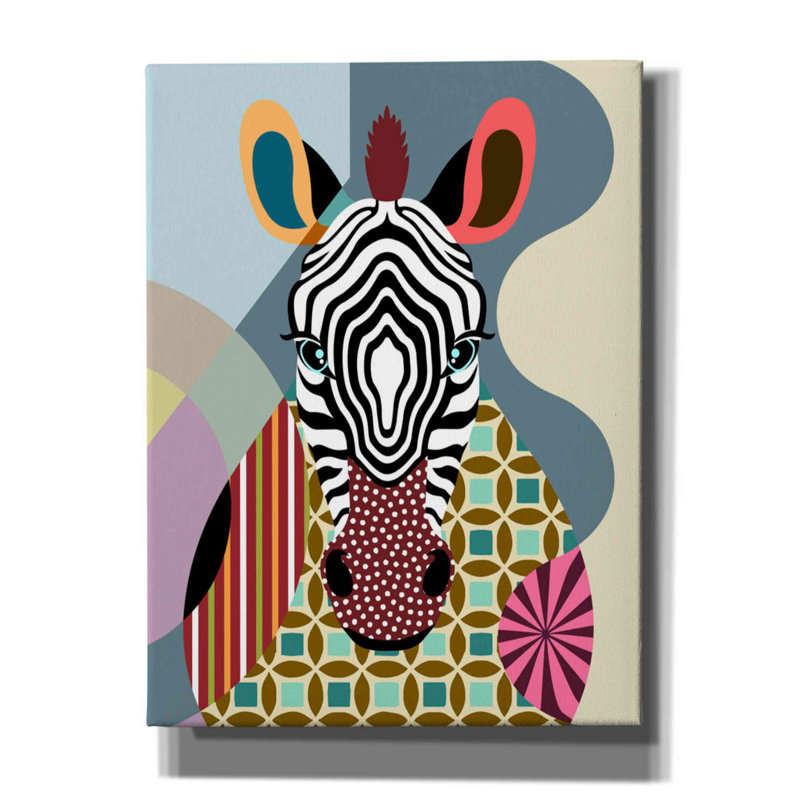 " Spectrum Zebra " by Lanre Adefioyue, 16" H x 12" W x 0.75" D