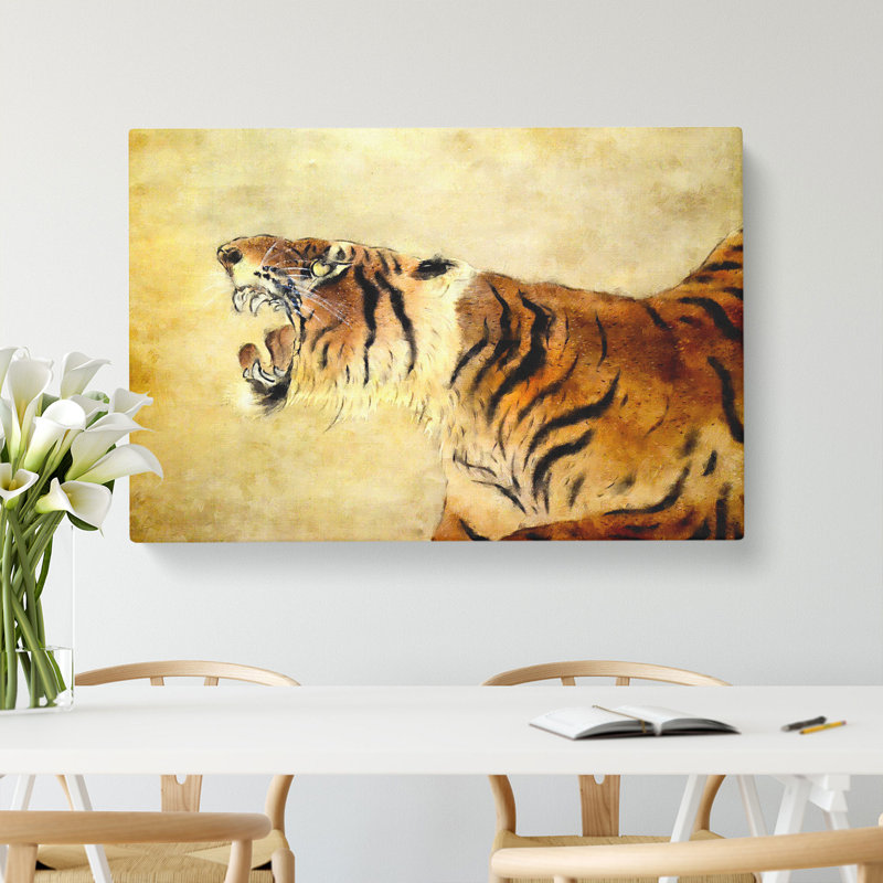 Oriental Tiger Vol.1 - Wrapped Canvas Painting, 35cm H x 50cm W x 3cm D
