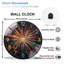 Horloge murale moderne en verre 12 po