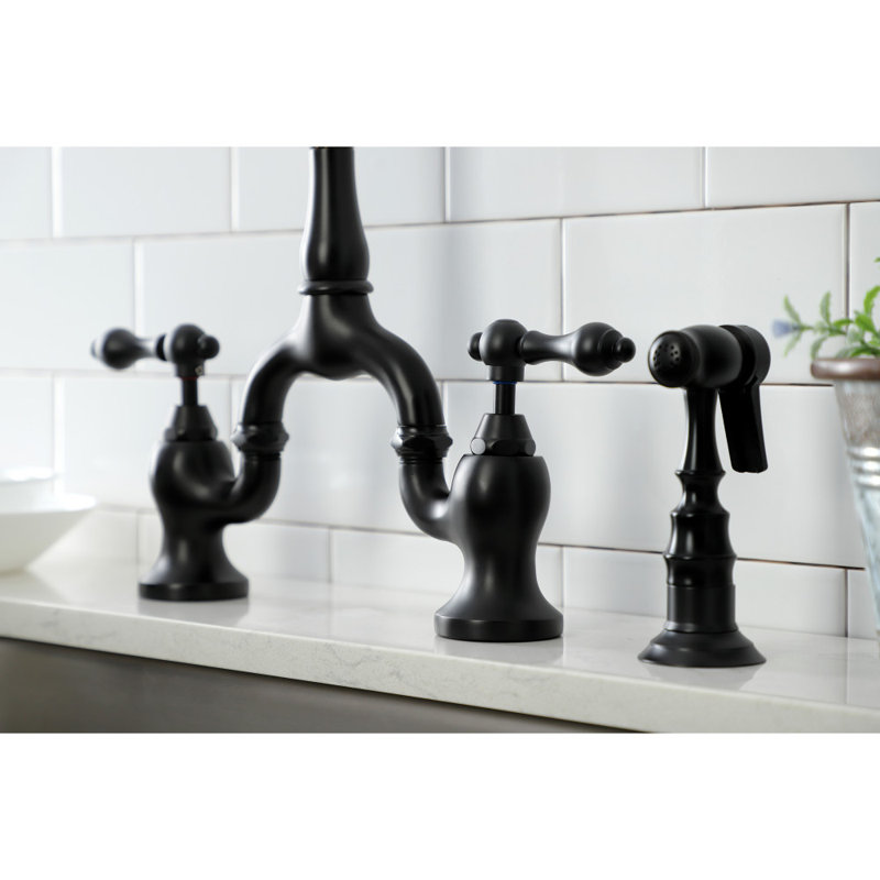 Robinet de cuisine Kingston, Noir mat