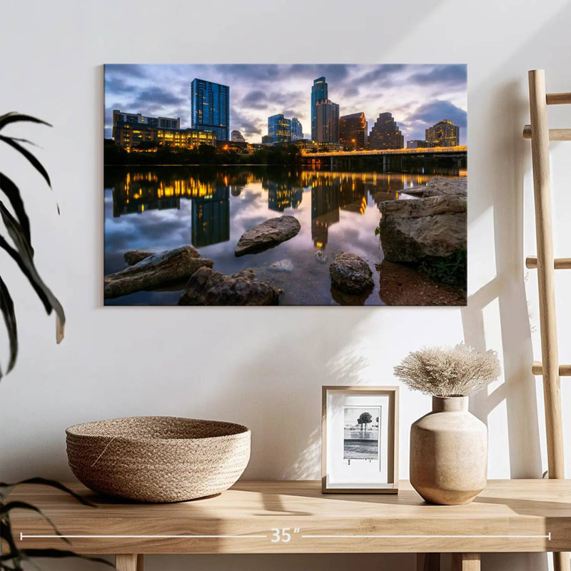 Sireci Austin City Reflection, 16" H x 24" W