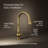 Artifacts Touchless Pull Down Kitchen Sink Faucet with Three-Function Sprayhead-93071463