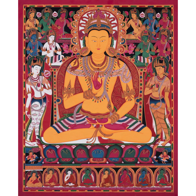 Nevari Style Amogsiddhi (Brocadeless Thangka)