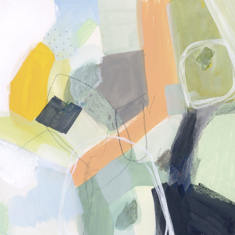 Tumbled Topography II by Victoria Borges - Wrapped Canvas Painting, 51cm H x 51cm W