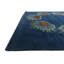 Tapis carré bleu marine Noell