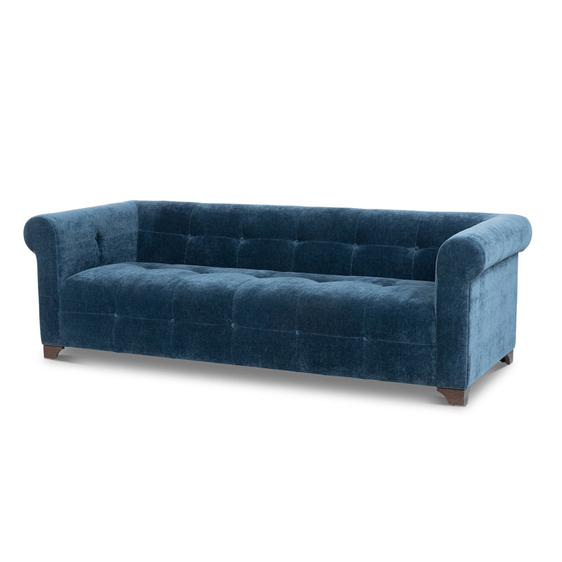 Tuxedo Sofa, Taupe, Blue