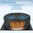 4 Person Inflatable Hot Tub with Energy-saving Insulation Cover, Round Portable Blow Up Hot Tub with 130 Bubble Jets , Filter Cartridges