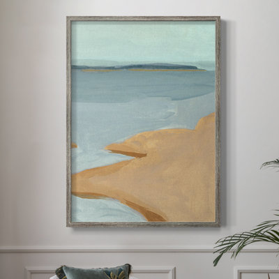 «Out on the Sandbar III», reproduction encadrée - bois massif
