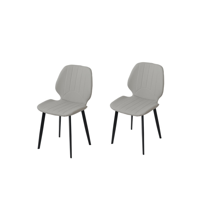 Modern Side Dining Chairs, Gray