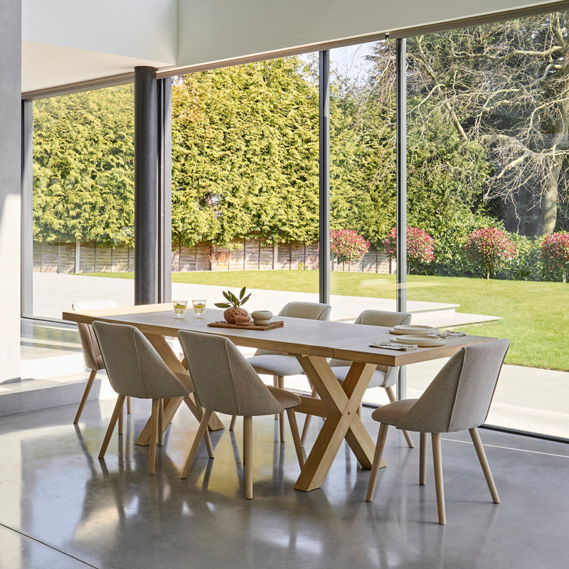 Gracela 6 - Person Solid Oak Dining Set