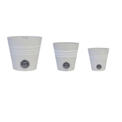  Self Watering Pots Set of 3 for Indoor Plants