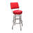 Retro Home Double Ring Upholstered Swivel Bar Stool with Back-10955879