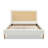 Haley Upholstered Cane-Back Platform Bed-290083068