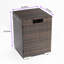 Outdoor Rectangle Fire Pit Table with Propane Tank Cover