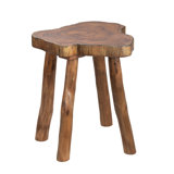 Bayur Wood Live Edge Brown End Table