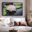 Floral et botanique «Lotus rose blanc»-101780694