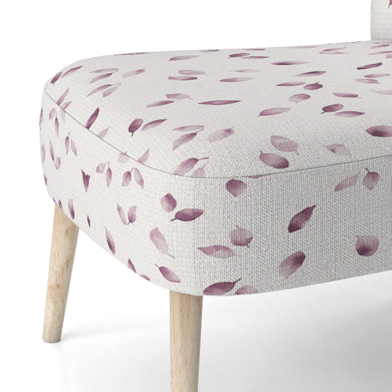 Chaise d'appoint Country Farmhouse - Chaise d'appoint mauve pétales de prune, Chaise d'appoint sans accoudoirs